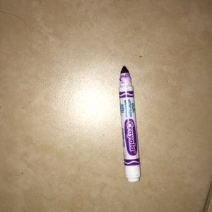 A purple marker